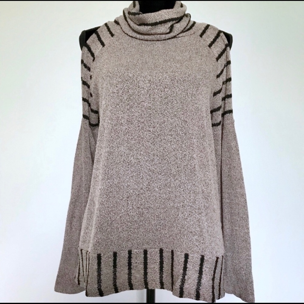 Hummingbird cold shoulder sweater
